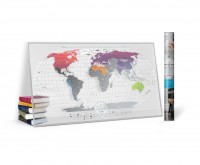 Прозора скретч карта світу 1DEA.me Travel Map AIR world ENG 96*60 см (AW)