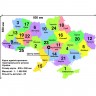 Дерев'яна мапа України L 83*55 см - механічний 3д пазл