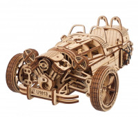 Механічний 3D пазл-конструктор UGears Трицикл UGR-S Дерев'яний 467 деталей (70216)