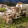 Механічний 3D пазл-конструктор UGears Вантажівка "Автоцистерна" Дерев'яний 594 деталей (70021)