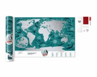 Скретч карта світу 1DEA.me Travel Map Marine World ENG 60*40 см (MW)