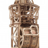 Механічний 3D пазл-конструктор UGears Астроном. Настільний годинник з турбійоном Дерев'яний 338 деталей (70162)