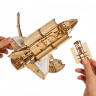 Механічний 3D пазл-конструктор UGears NASA Космічний шатл "Діскавері" Дерев'яний 315 деталей (70227)