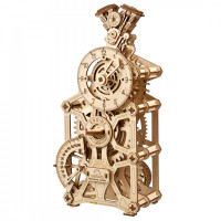 Механічний 3D пазл-конструктор UGears Годинник Двигун Дерев'яний 265 деталей (70217)