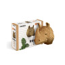 3D пазл-конструктор настінний Cartonic 3D Puzzle Rhino Носоріг Картонний (CWRHINO)