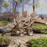 Механічний 3D пазл-конструктор UGears Стегозавр Дерев'яний 305 деталей (70222)
