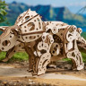 Механічний 3D пазл-конструктор UGears Трицератопс Дерев'яний 400 деталей (70211)