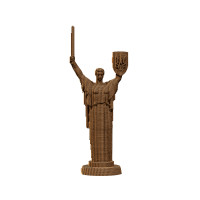 3D пазл-конструктор Cartonic 3D Puzzle Mother Ukraine Батьківщина-мати (Україна) Картонний (CARTMOTHER)