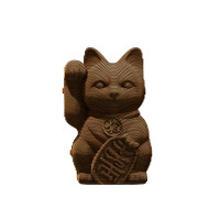 3D пазл-конструктор Cartonic 3D Puzzle Lucky cat Щасливий котик Картонний (CARTLUCK)
