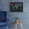 Скретч карта світу 1DEA.me Travel Map LETTERS World ENG 80*60 см (LW)