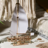  Механічний 3D пазл-конструктор UGears Яхта Океанська Красуня Дерев'яний 95 деталей (70193)