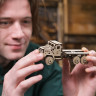 Механічний 3D пазл-конструктор UGears Військовий тягач Дерев'яний 91 деталей (70199)