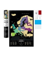 Скретч карта Європи 1DEA.me Travel Map Black Europe ENG 60*40 см (BE)