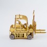 Механічний 3D пазл-конструктор ekoGOODS Автонавантажувач «ЛАН-30» Дерев'яний 88 деталей 