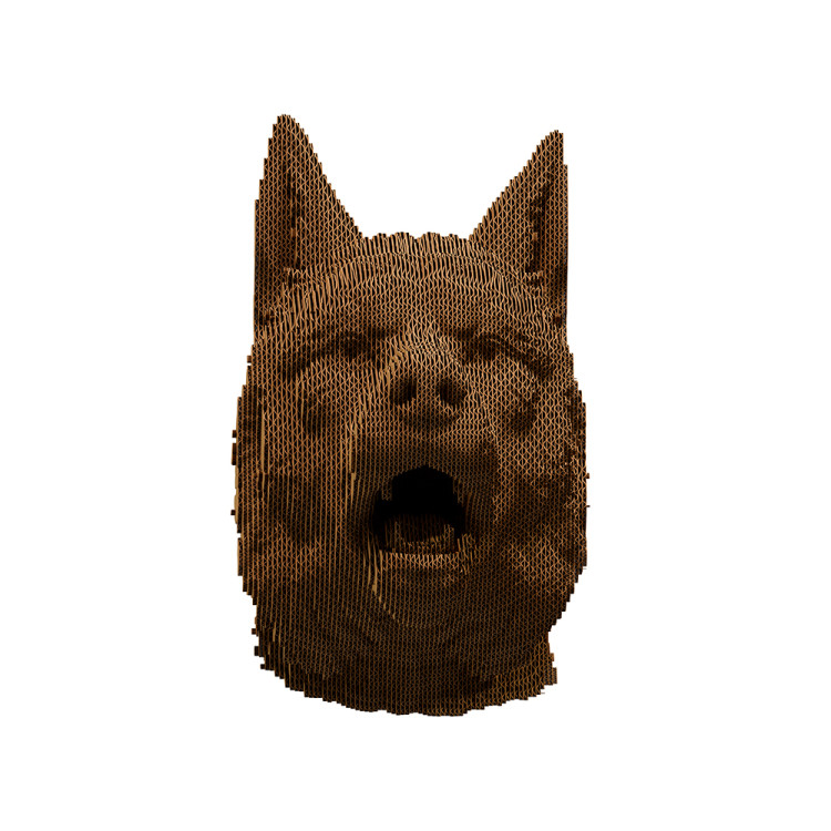 3D пазл-конструктор Cartonic 3D Puzzle Wolf  Вовк Картонний (CARTWOLF)