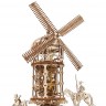 Механічний 3D пазл-конструктор UGears Башта-Млин Дерев'яний 585 деталей (70055)