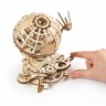 Механічний 3D пазл-конструктор UGears Глобус Дерев'яний 184 деталей (70128)