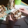 Механічна STEM-модель UGears Коробка передач Дерев'яний 120 деталей (70131)