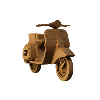 3D пазл-конструктор Cartonic 3D Puzzle Scooter Скутер Картонний (CARTSCOO)