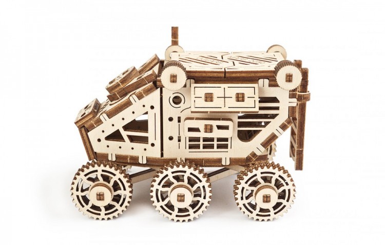 Механічний 3D пазл-конструктор UGears Марсохід Дерев'яний 95 деталей (70165)