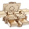 Механічний 3D пазл-конструктор UGears Бурштинова скринька Дерев'яний 189 деталей (70090)