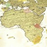 Скретч карта світу 3-в-1 Discover & Scratch World Gold ENG 88*62 см