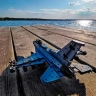 Механічний 3D пазл-конструктор 3DBRT Літак винищувач F-16 Дерев'яний кольоровий 230 деталей (040899)
