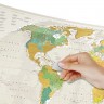 Скретч карта світу 1DEA.me Travel Map Geography World ENG 88*60 см (GEOW)