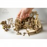 Механічний 3D пазл-конструктор UGears Фабрика роботів Дерев'яний 598 деталей (70039)
