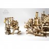 Механічний 3D пазл-конструктор UGears Фабрика роботів Дерев'яний 598 деталей (70039)