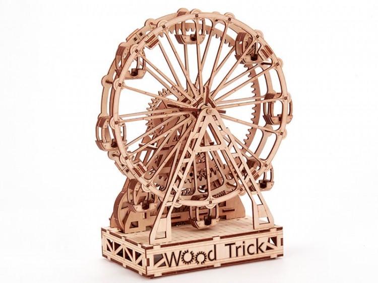 Механічне колесо огляду Wood Trick (301 деталей) - механічний паз 3д