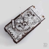 Механічний 3D пазл-конструктор 3DBRT БМП Бредлі Дерев'яний білий 650 деталей (021552)