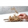 Механічний 3D пазл-конструктор UGears Маніпулятор на рейках Дерев'яний 356 деталей (70032)