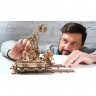 Механічний 3D пазл-конструктор UGears Маніпулятор на рейках Дерев'яний 356 деталей (70032)
