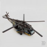 Механічний 3D пазл-конструктор 3DBRT Військовий вертоліт Sea King Дерев'яний кольоровий 235 деталей (040999)
