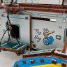 Механічний 3D пазл-конструктор 3DBRT Військовий вертоліт Sea King Дерев'яний кольоровий 235 деталей (040999)