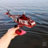 Механічний 3D пазл-конструктор 3DBRT Рятувальний вертоліт Sea King Дерев'яний кольоровий 235 деталей (041099)