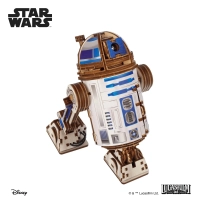 Механічний 3D пазл-конструктор UGears R2-D2 Дерев'яний 315 деталей (70272)