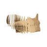 3D пазл-конструктор Cartonic 3D Puzzle Bulldog Бульдог Картонний (CARTMBDG)
