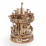 Механічний 3D пазл-конструктор UGears Карусель Дерев'яний 305 деталей (70129)