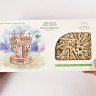 Механічний 3D пазл-конструктор UGears Карусель Дерев'яний 305 деталей (70129)