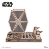 Механічний 3D пазл-конструктор UGears TIE-винищувач Дерев'яний 400 деталей (70270)