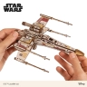 Механічний 3D пазл-конструктор UGears Винищувач X-Wing Люка Скайвокера Дерев'яний 455 деталей (70269)