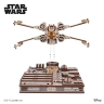 Механічний 3D пазл-конструктор UGears Винищувач X-Wing Люка Скайвокера Дерев'яний 455 деталей (70269)