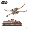 Механічний 3D пазл-конструктор UGears Винищувач X-Wing Люка Скайвокера Дерев'яний 455 деталей (70269)