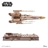 Механічний 3D пазл-конструктор UGears Винищувач X-Wing Люка Скайвокера Дерев'яний 455 деталей (70269)