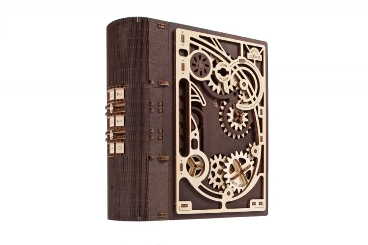 Механічний 3D пазл-конструктор UGears Книга Секретів Дерев'яний 263 деталей (70265)