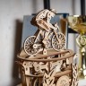 Механічний 3D пазл-конструктор UGears Автоматон Велосипедист Дерев'яний 189 деталей (70148)