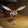  Механічний 3D пазл-конструктор UGears Золотий Снич Дерев'яний 120 деталей (70237)