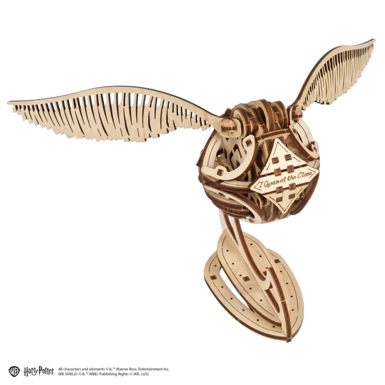  Механічний 3D пазл-конструктор UGears Золотий Снич Дерев'яний 120 деталей (70237)